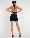 Image of Calla Halter Mini Dress in Black