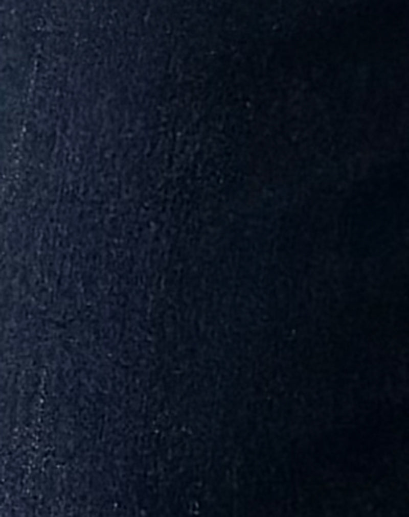 Jeans skinny elasticizzati a vita ultra bassa, colore indaco