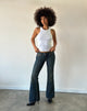 Imagen de Vaqueros Extra Low Rise Flare en Dirty Green