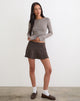 Image of Carnila Skort in Tailoring Pinstripe Brown