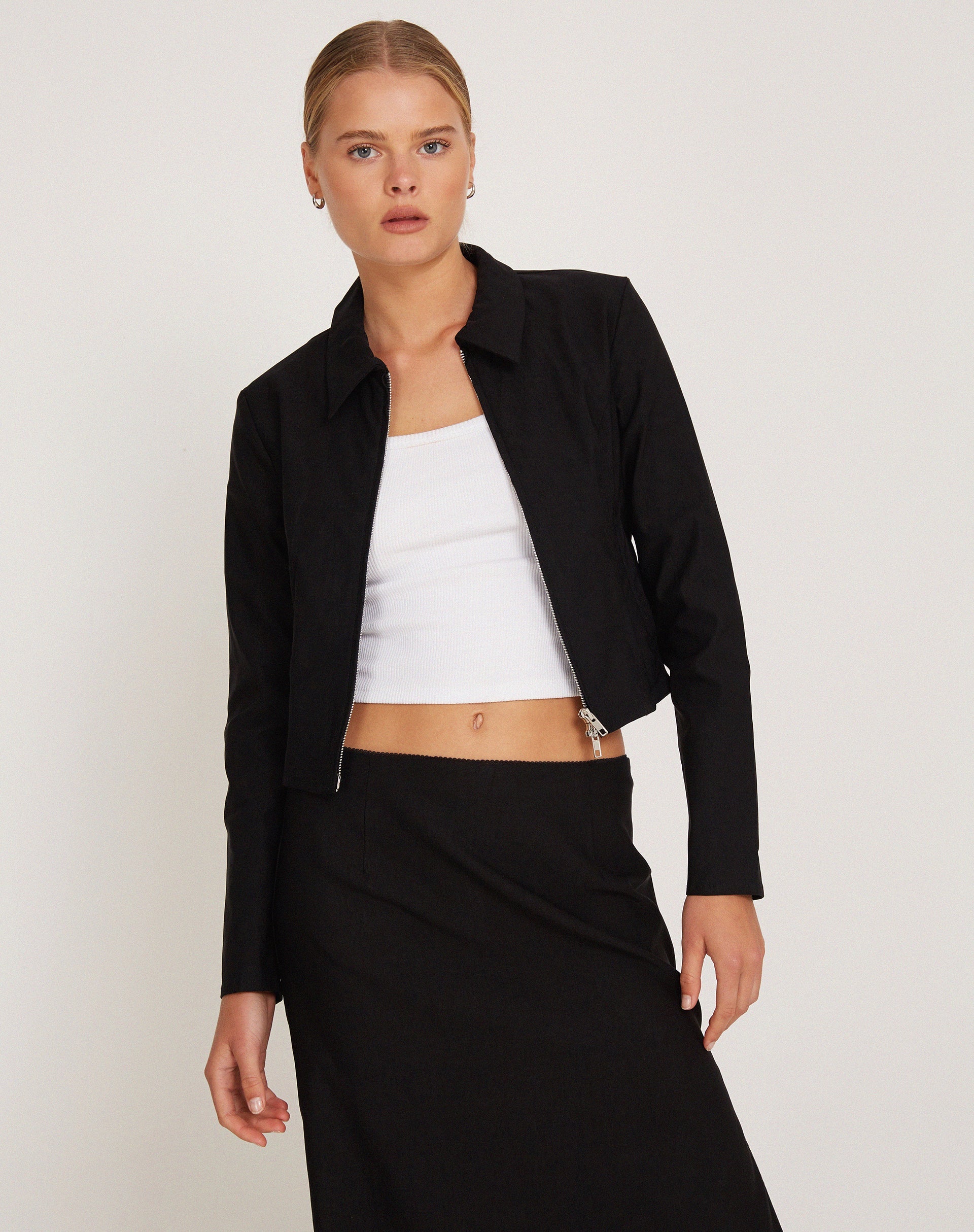 Black cropped jackets for weddings best sale