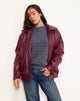 Image of Cavita Jacket in Burgundy