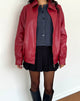 Image of Cavita PU Jacket in Blood Red