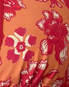 Floral Fun Orange with Contrast Binding