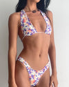 Image of Cerry Bikini Top in Multi Bright Floral