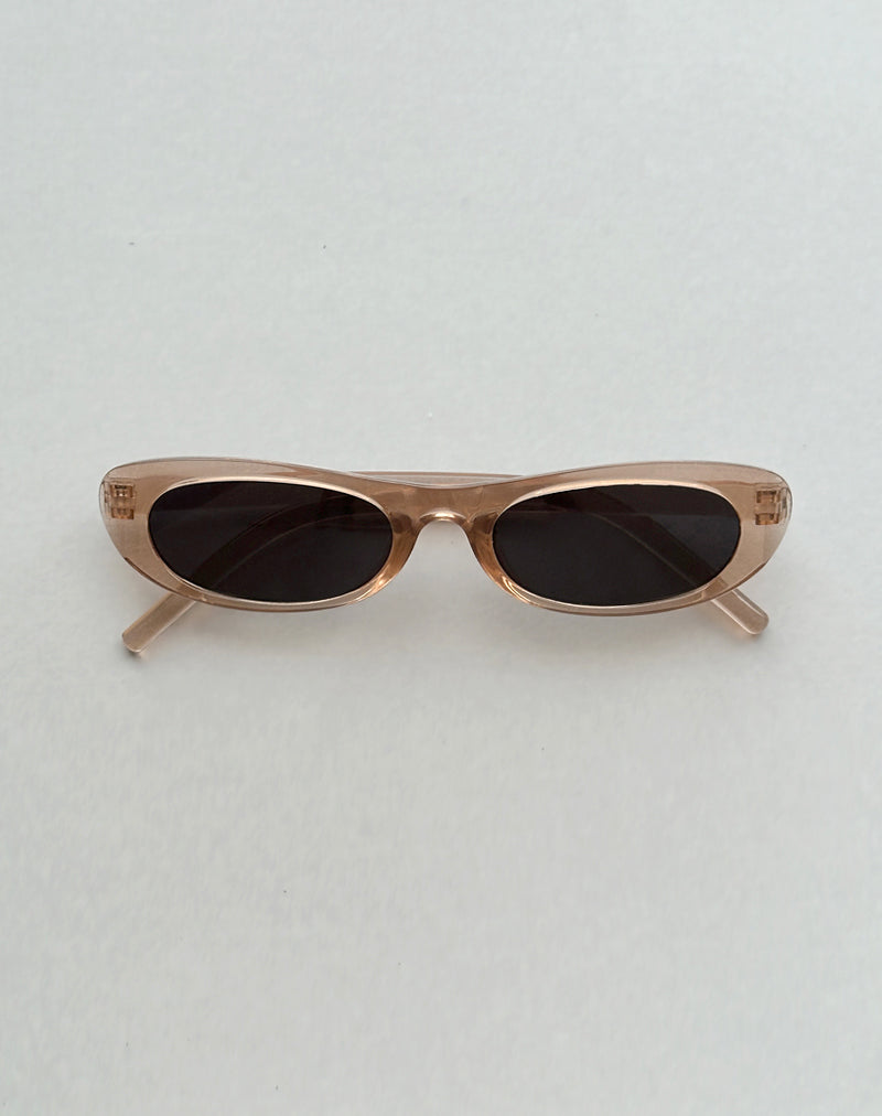 Cinida Rectangle Sunglasses in Opaque Rose