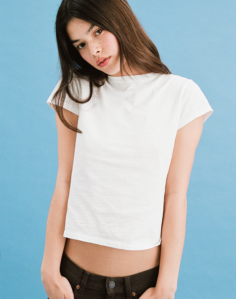 Clio Baggy Tee in Ivory