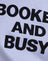 Lilas avec le slogan « Booked and Busy »