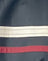  PU Black with Ivory and Red Stripe