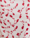 Cream with Red Leafy Lily Flock
