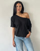 Immagine di Daman Off-The-Shoulder Basic Top in nero