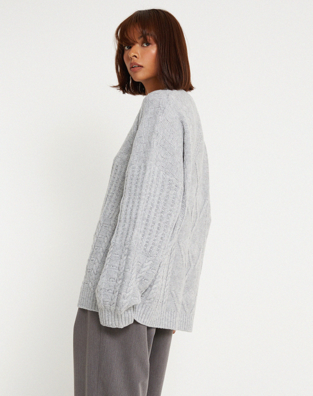 Pull Danar en gris clair