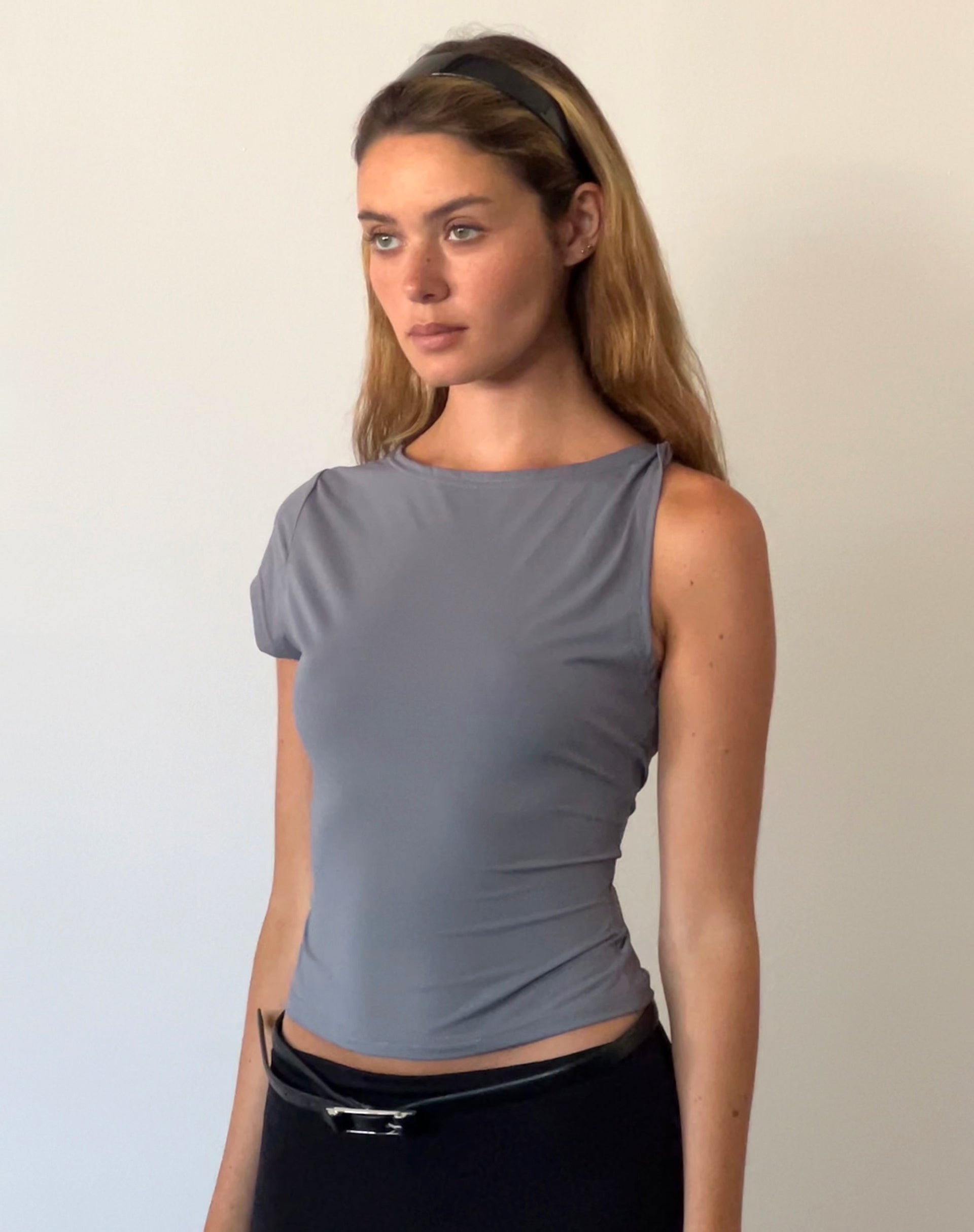 Image of Dannas Asymmetric Top in Grey