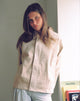 Photo de la veste Dante Boxy en simili-daim couleur beige clair