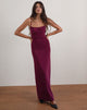 Image of Darsih Maxi Dress in Basic Polka Flock Berry