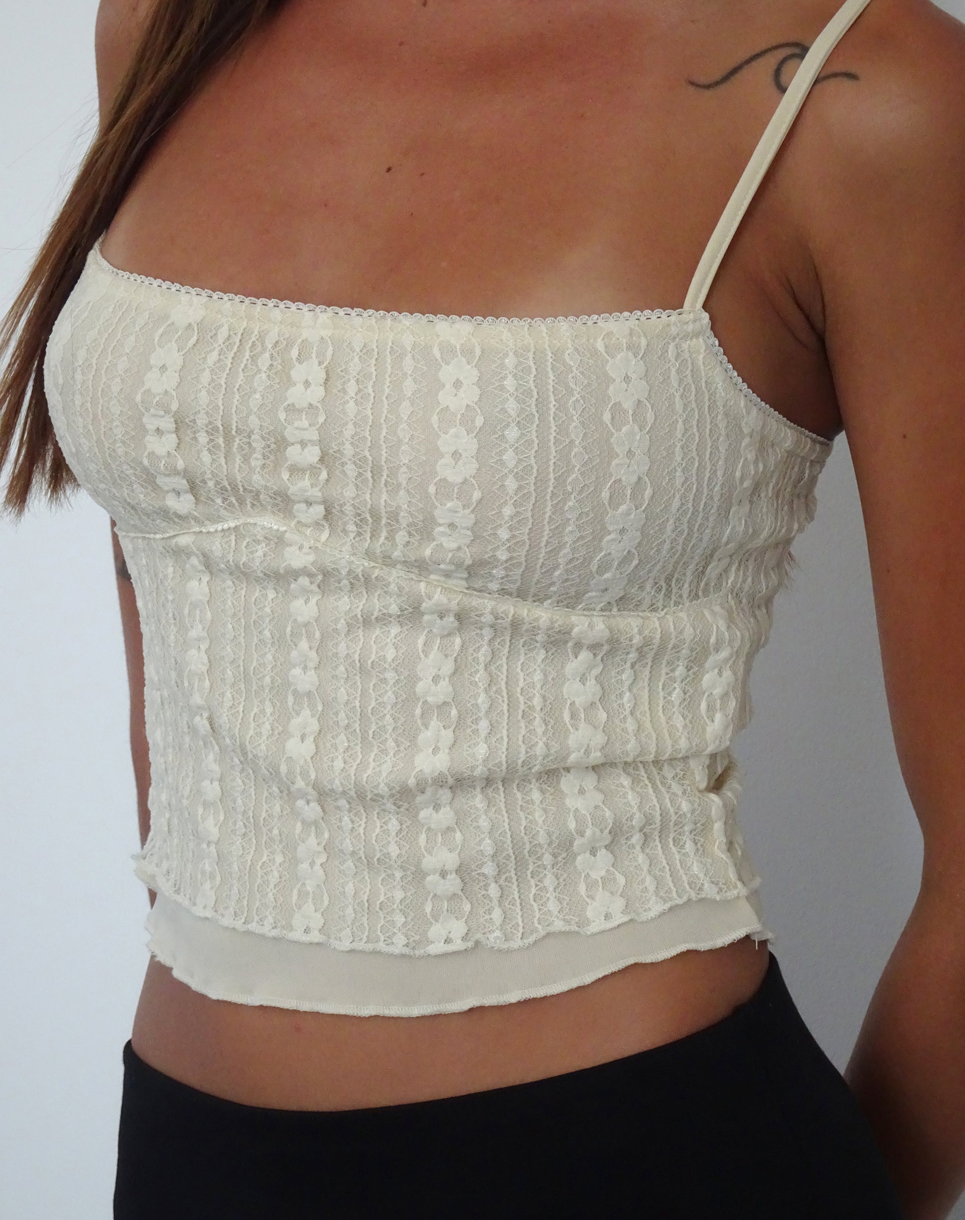Image of Deska Cami Top in Lace Ivory