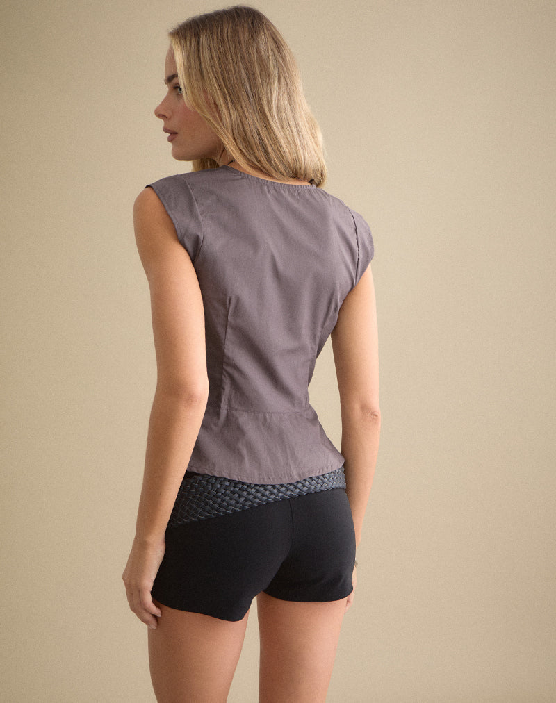 Image of Devlon Blouse in Peppercorn