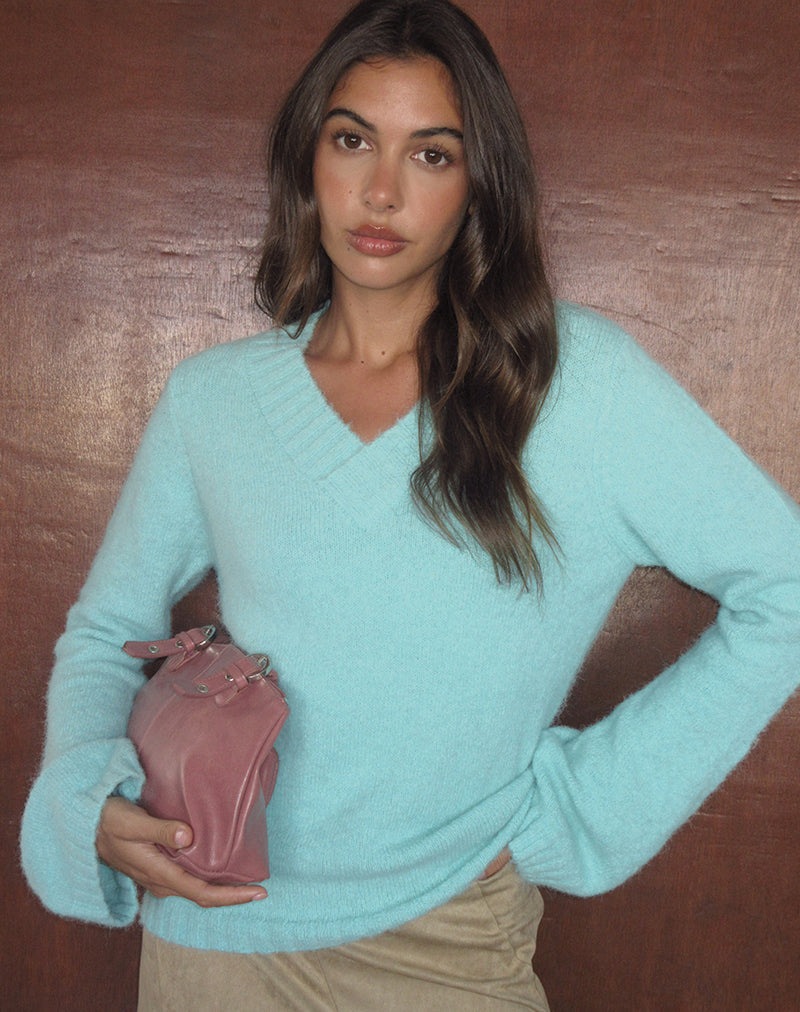 Dinesa Jumper in Knit Blue Tint