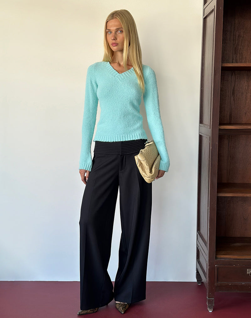 Photo du pull Dinesa en maille bleu clair