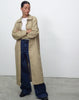 image of Assa Trench Coat in Tan with Stripe Lining