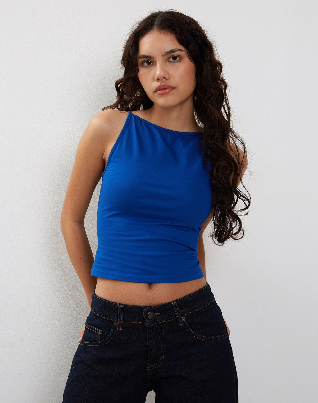 Dudley Vest Top in Cobalt