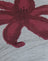 Grey Marl Painted Flower