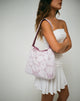 Image of Dune Bag in White with Lace Pink Binding