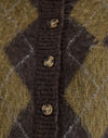 Knit Argyle Brown