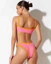 image of Farida Bikini Bottom in Pink Terry