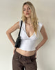 Immagine di Emberly Plunge Top in bianco