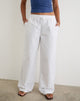 Image of Wasic Wide Leg Trouser in White