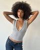 Image de Emberly Plunge Top in Grey Marl