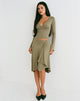 Image of Esmeray Midi Skirt in Khaki