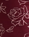 Outline Rose Maroon