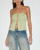 Image of Ender Tie Bandeau Top in Rayon Pistachio