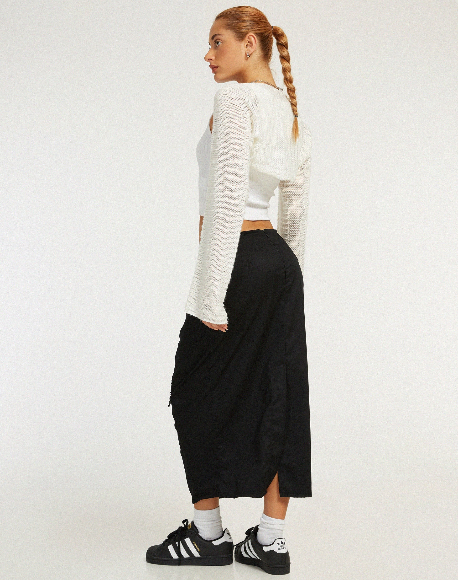 image of Enore Midi Skirt in Black