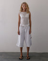 Image of Saomy Longline Shorts in White