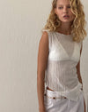Image of Etta Knitted Vest Top In Ivory