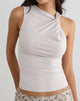 Image of Everly Twist Tank Top in Cannoli Cream