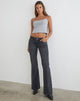 Image of Extra Low Rise Flare Jeans in Vintage Black