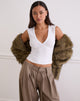 Image of Emberly Plunge Top in White