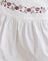 Poplin White with Cherry Blossom Embroid
