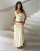 Image of Phemia Maxi Skirt with Beads in Jersey Lemon