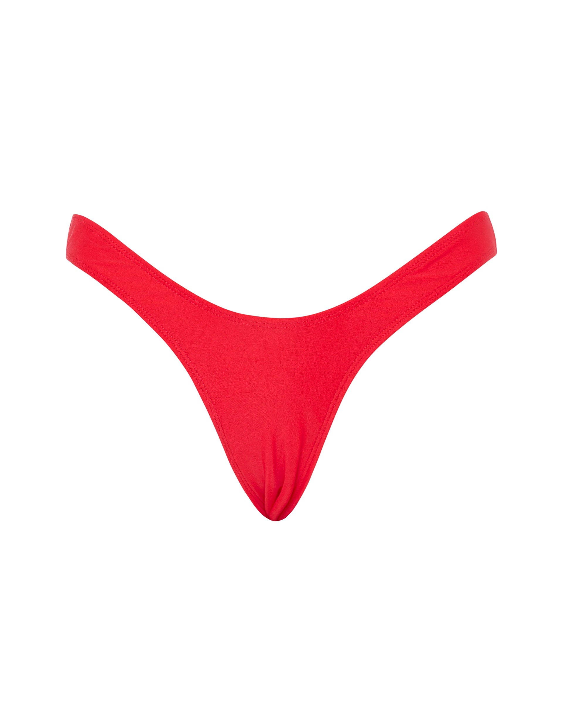 Image of Farida Bikini Bottom in Scarlet Red