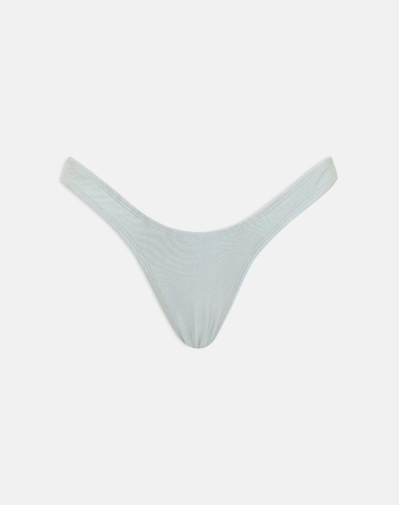 Image of Farida Bikini Bottom in Shine Silver