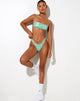 Image of Farida Bikini Bottom in 70s Ripple Green