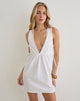 Image of Fatima Mini Dress in Poplin White