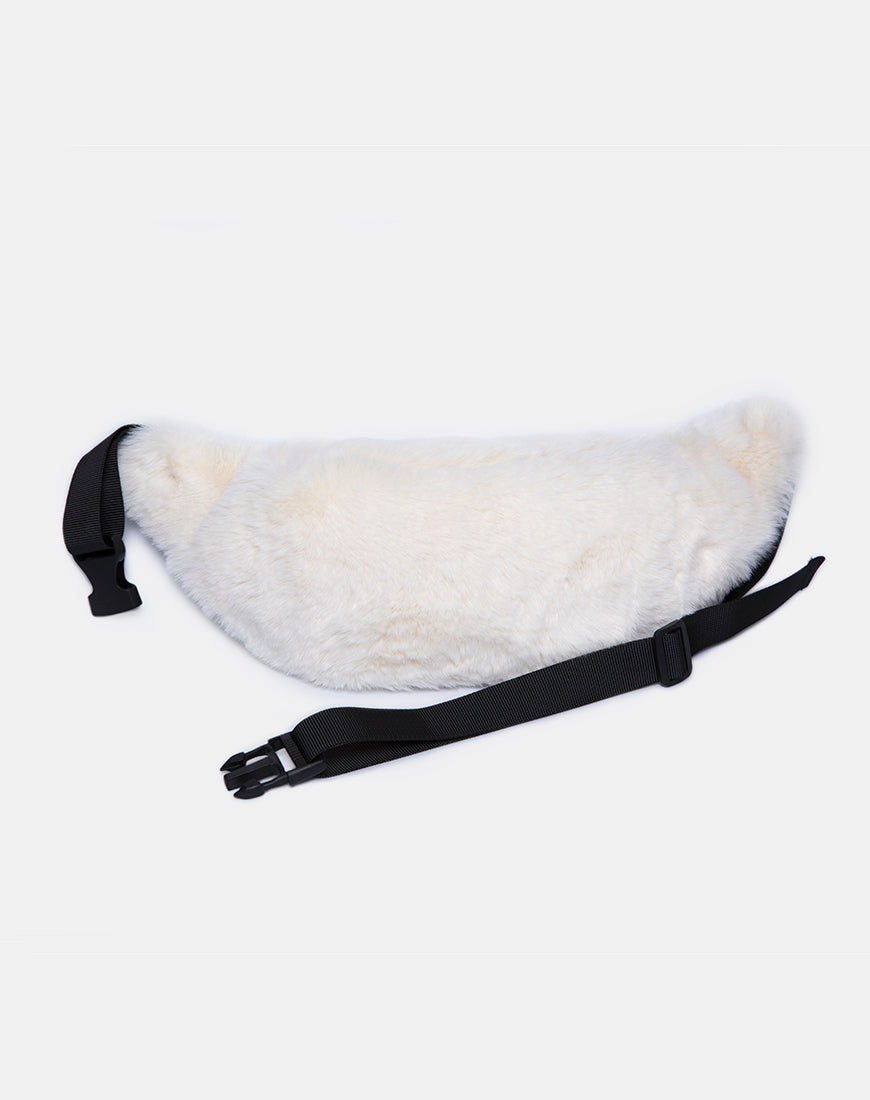 Image of Bumbag in Fur White