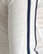 Off White with Navy Stripe