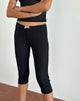 Image of Asih Capri Trousers in Black Heart Lace